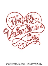 Celebrate Valentine’s Day with this "Happy Valentine’s Day" t-shirt design, perfect for festive fashion. A chic graphic that brings heartwarming holiday spirit to your wardrobe.