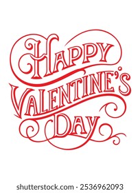 Celebrate Valentine’s Day with this "Happy Valentine’s Day" t-shirt design, perfect for festive fashion. A chic graphic that brings heartwarming holiday spirit to your wardrobe.