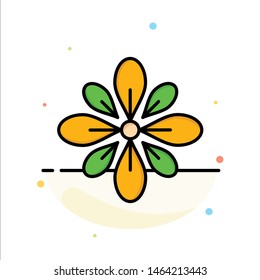 Celebrate, Decorate, Decoration, Diwali, Hindu, Holi Abstract Flat Color Icon Template. Vector Icon Template background