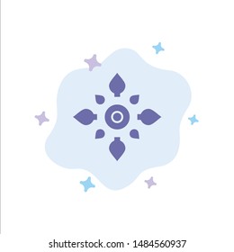 Celebrate, Decorate, Decoration, Diwali, Hindu, Holi Blue Icon on Abstract Cloud Background. Vector Icon Template background