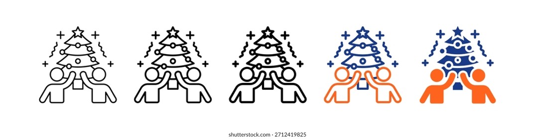 Celebrate Different Set Vector Icon