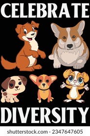 Celebrate Diversity eps cut file for cutting machine
