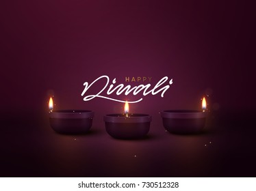 Celebrate Diwali festival of lights. Holiday background Hindu Diwali or Deepavali.