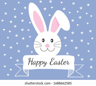 celebrate easter with cute bunny illustration 