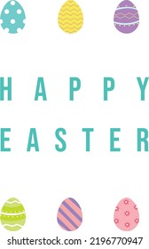 Celebrate Easter with this colourful egg illustration print. 
