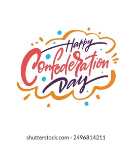 Celebrate and enjoy Confederation Day with this colorful and festive design thats perfect for any social media