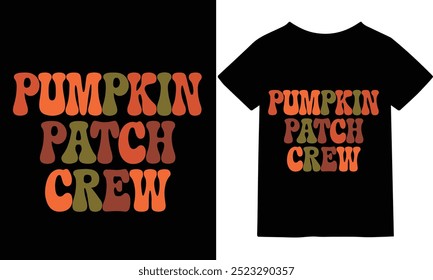 Celebrate the fall season with our festive "Pumpkin Patch Crew" t-shirt! Featuring a playful pumpkin design, this tee is perfect for family gatherings, pumpkin picking adventures, or simply adding a t