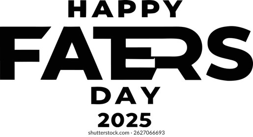 Celebrate Father's Day 2025 with this striking vector graphic. 