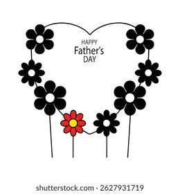 Celebrate Father's Day with this elegant vector frame design featuring "Happy Father's Day" text. Perfect for cards, decorations, and digital projects.