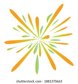 Celebrate firework icon. Cartoon of celebrate firework vector icon for web design isolated on white background