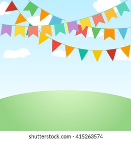 Celebrate flags background