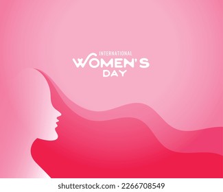 celebrate freedom and equality with beautiful women's day background vector