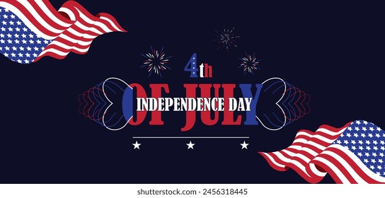 Celebrate Freedom Stunning 4th of July Illustration Design
