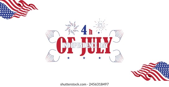 Celebrate Freedom Stunning 4th of July Illustration Design