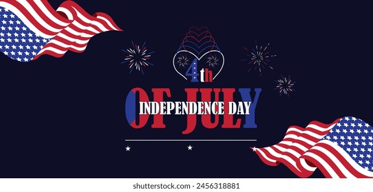 Celebrate Freedom Stunning 4th of July Illustration Design