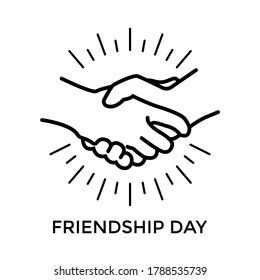 Celebrate of friendship day illustration