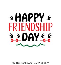 Celebrate Friendship Day with stunning typography art, spreading joy, love, and the unbreakable bond of true friendship.