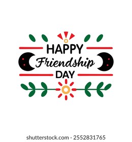 Celebrate Friendship Day with vibrant typography art that captures the joy, love, and bond of true friends.
