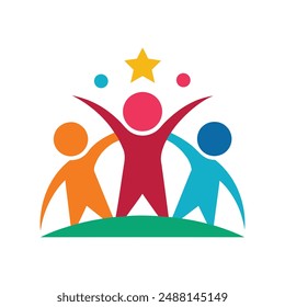 Celebrate friendship with this vibrant "Happy Friends Day" vector illustration - perfect for digital prints!
