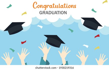 Celebrate graduation in this unprecedented school year moment of accomplishment illustrations