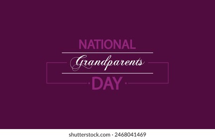 Celebrate Grandparents Day with Trendy Text Illustration