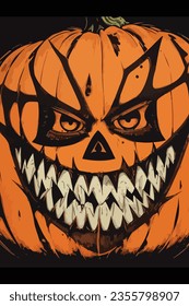 Celebrar Halloween con un divertido y peculiar diseño de caricaturas para saludar. Ideal para añadir un toque lúdico a sus proyectos festivos con vector aislado.