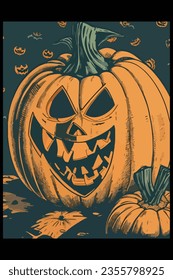 Celebrar Halloween con un divertido y peculiar diseño de caricaturas para saludar. Ideal para añadir un toque lúdico a sus proyectos festivos con vector aislado.