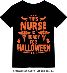 : Feiern Sie Halloween im Stil mit diesem lustigen und gespenstischen T-Shirt-Design für Krankenschwestern! Mit einem spielerischen und festlichen Thema, ist dieses Hemd perfekt für medizinische Fachleute, die bereit sind, einige Ha bringen