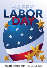 celebrate happy labor day balloon decoration