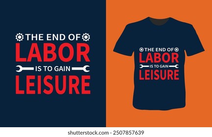 Celebrate happy labor day typography t shirt design.