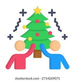 Celebrar la Ilustración vectorial plana del icono