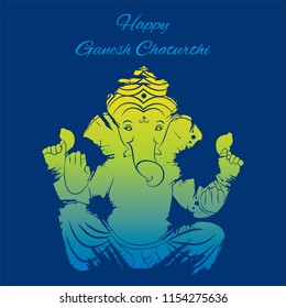 celebrate indian Ganesh Chaturthi festival banner design