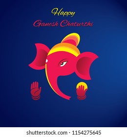 celebrate indian Happy Ganesh Chaturthi festival banner design
