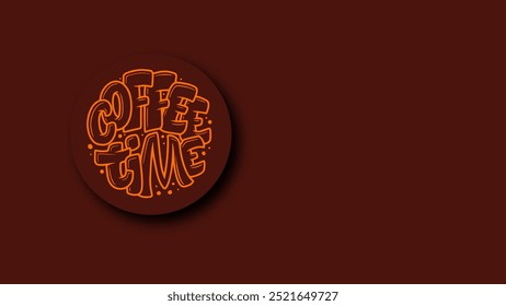 Celebrate International Coffee Day with a stylish coffee-themed design. Featuring bold "Coffee Time" lettering, this graphic is perfect for promoting cafes, coffee shops, or social media campaigns.