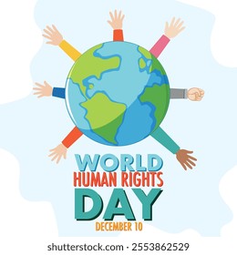 Celebrate International Human Rights Day with a vibrant and impactful design template! Highlight themes of equality, freedom, and justice. Perfect for events, social campaigns, and awareness posts.