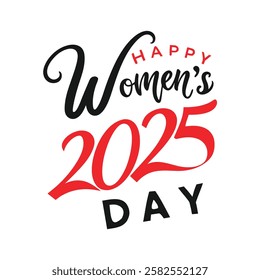 celebrate international women's day 2025 with this elegant greeting card text design. perfect for digital and print use, featuring stylish typography for heartfelt messages.
