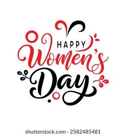 celebrate international women's day with this stylish happy women's day text vector, perfect for t-shirt designs, digital prints, and custom apparel. editable and ready to use.
