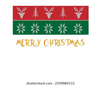 Celebrate the joy of the holiday season with this beautifully crafted Merry Christmas illustration. Featuring festive elements like snowflakes, Christmas trees, ornaments, and a cheerful holiday messa