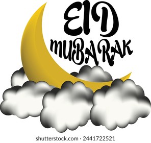 Celebrate the joyous occasion of Eid with our collection of  Eid Mubarak  PNG images featuring transparent backgrounds. 