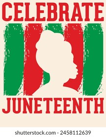 Celebrate Juneteenth Black Graphic Design 