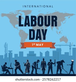 Celebrate Labour Day with this editable detailed vector artwork. Perfect for posters, flyers, banners, and digital designs honoring workers' dedication and contributions.