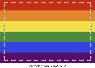 Celebrate lgbt pride month with colorful rainbow pride background.Vector illustration. 