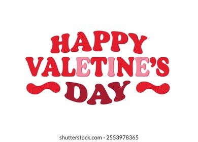 Celebrate love with this beautiful handwritten calligraphic lettering design featuring "Happy Valentine's Day"