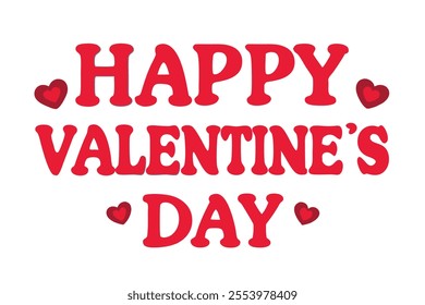 Celebrate love with this beautiful handwritten calligraphic lettering design featuring "Happy Valentine's Day"