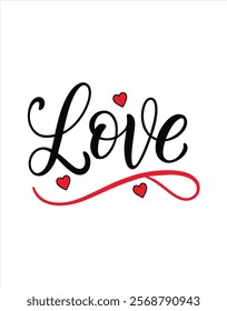 Celebrate love with this stylish typography t-shirt design for Valentine's Day. Perfect for couples, romantic occasions, or gifting, this trendy vector art adds a touch of love to any outfit.