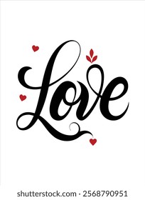 Celebrate love with this stylish typography t-shirt design for Valentine's Day. Perfect for couples, romantic occasions, or gifting, this trendy vector art adds a touch of love to any outfit.