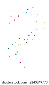 Celebrate Magic Vector White Background Shine Wallpaper. Color Galaxy Space Banner. Sparkle Vector White Background Template. Blast Decoration Rain Border.