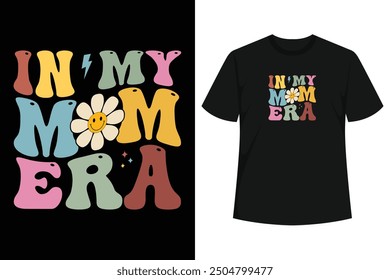 Celebrate the mom era with a groovy retro lover Mother's day design shirt. Perfect gifts for moms, grandmas, aunts, wives, and boy moms. Ideal for Mother's day, baby showers, and new .