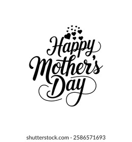 Celebrate Mother's Day with this beautifully illustrated "Happy Mother's Day" message.