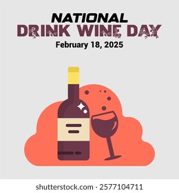 Celebrate National Drink Wine Day on February 18, 2025! Raise a glass to the art of winemaking, explore new flavors, and enjoy moments of relaxation. Perfect for wine enthusiasts and connoisseurs.